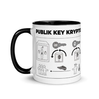 PUBLIK KEY KRYPTO (two-colored mug)
